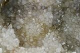 Columnar Calcite Crystal Cluster on Quartz - China #164005-4